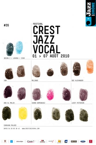 Affiche Crest Jazz Vocal 2010 | Création l'homme qui tremble